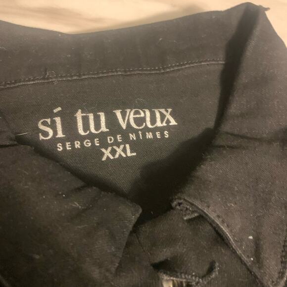 Si tu veux women’s black vest size XXL - Picture 2 of 6